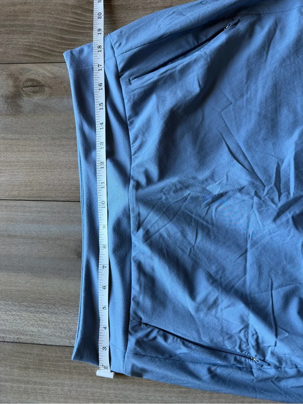 Athleta Light Blue Athletic Skort with Zip Pockets - Picture 10 of 16